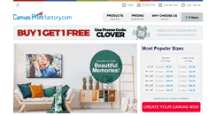 Desktop Screenshot of canvasprintfactory.com